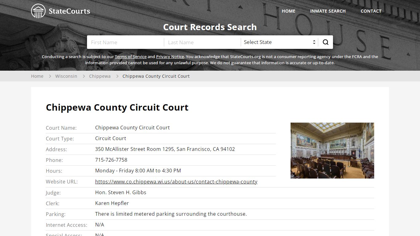 Chippewa County Circuit Court - State Courts